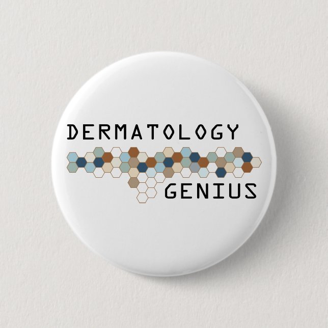 Dermatology Genius Button (Front)