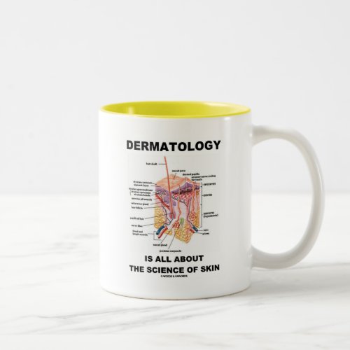 Dermatology Is All About The Science Of Skin Two_Tone Coffee Mug