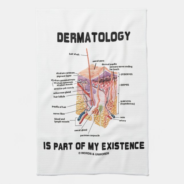 Dermatology Is Part Of My Existence Kitchen Towel (Vertical)