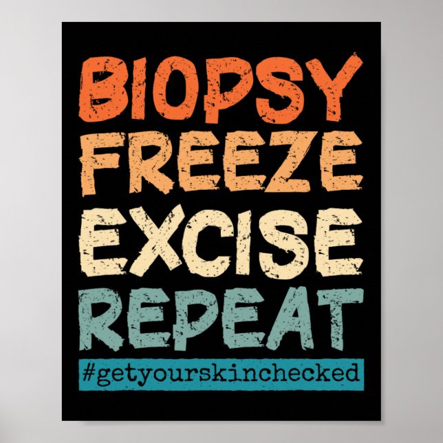 Dermatology Nurse Biopsy Freeze Excise Repeat  Poster (Front)