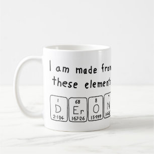 Deron periodic table name mug