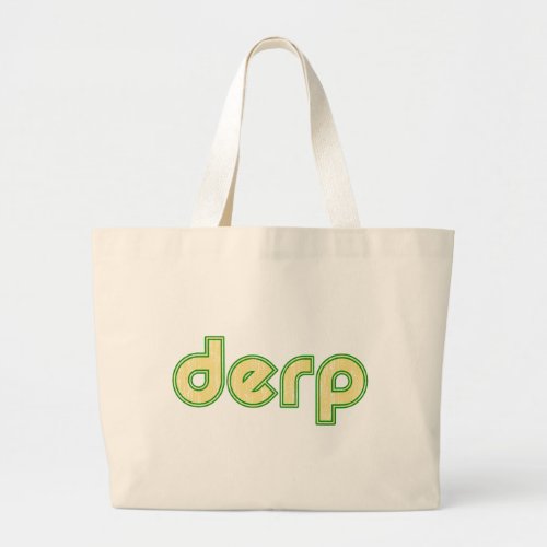Derp 1 large tote bag