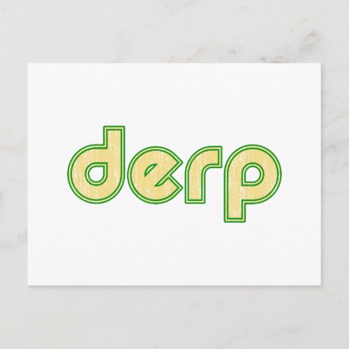 Derp 1 postcard