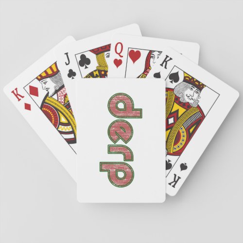 Derp 4 playing cards