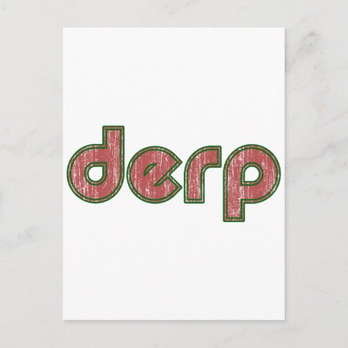 Derp 4 postcard