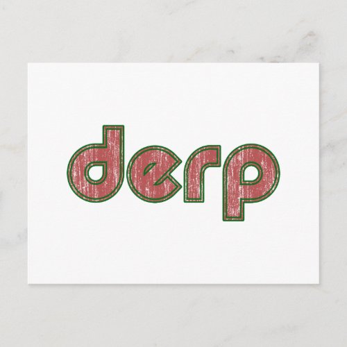 Derp 4 postcard