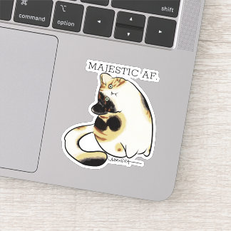 Derp cats Calico cat Sticker