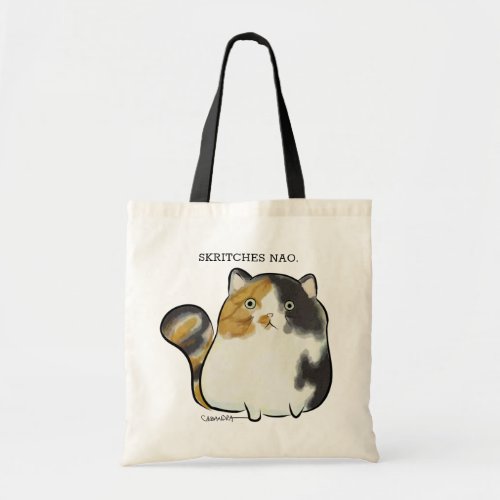 Derp cats sassy calico tote bag