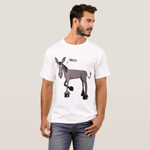 Derp Donkey funny t_shirt