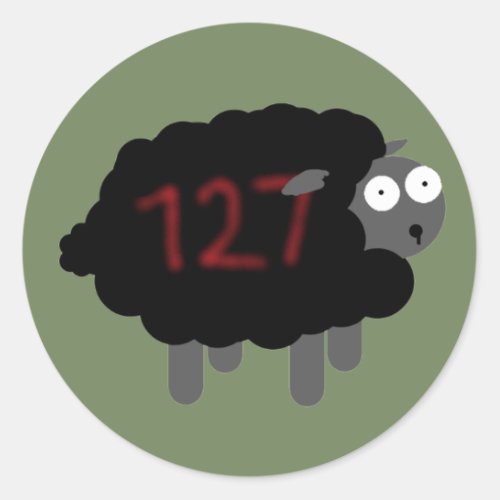 Derp Sheep Classic Round Sticker