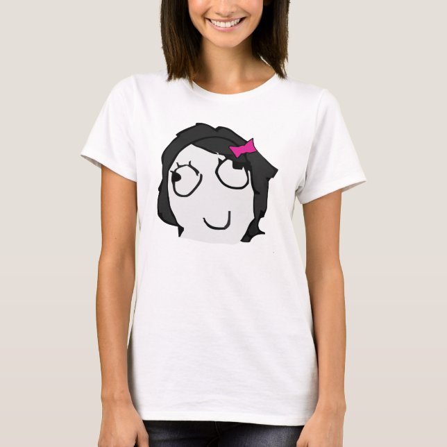 Derpina with schlick (black hair) meme shirt (Front)