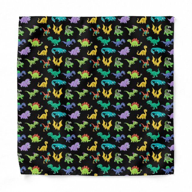 Derpy Dinosaurs pattern Bandana (Front)