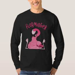 Derpy Flamingo Flerminger  Animal Cute Pet T-Shirt