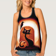 Derpy Halloween Cat by a Tombstone