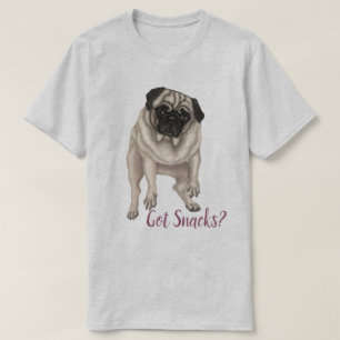 Derpy Pug - Got Snacks? T-Shirt