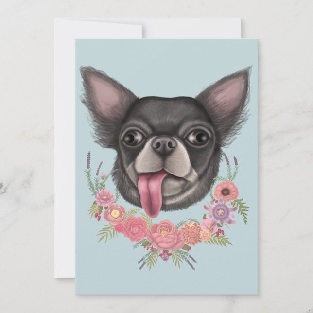 Derpy puppy thank you card (Front)