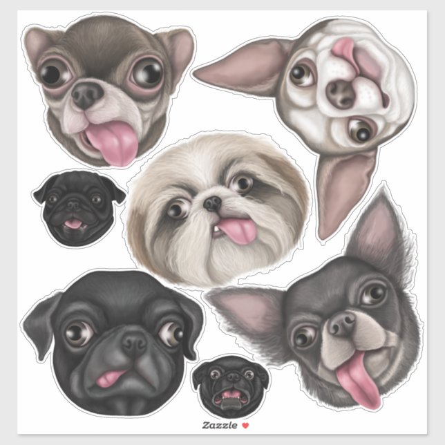 Derpy pups sticker (Sheet)