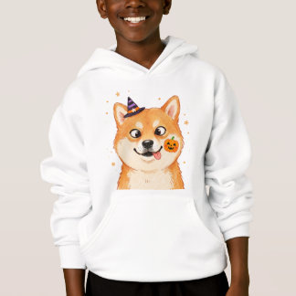 Derpy Shiba Inu Halloween Pumpkin  Hoodie