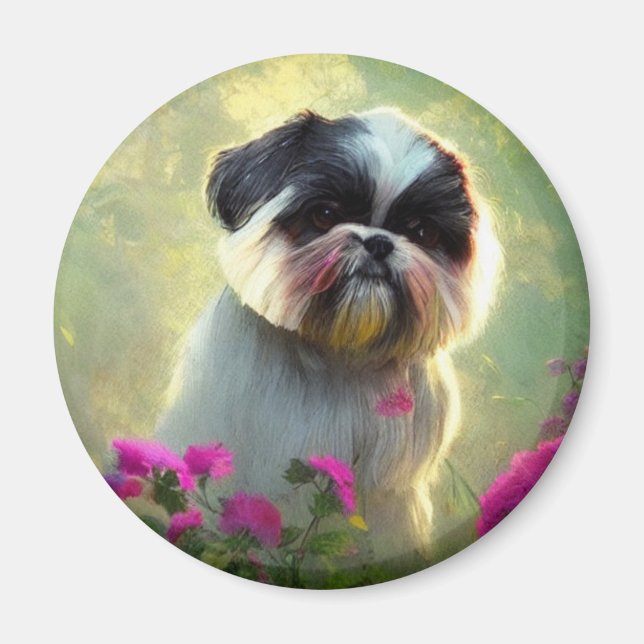 Derpy Shih Tzu Magnet (Front)