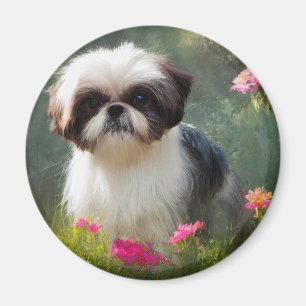 Derpy Shih Tzu Magnet