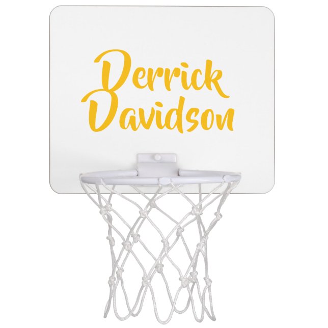 Derrick Davidson Mini Basketball Hoop (Front)