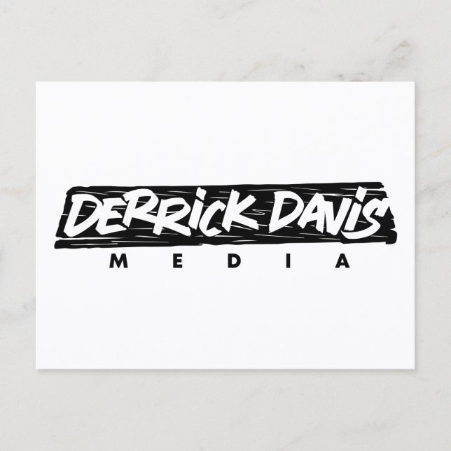 Derrick Davis Media (Black Logo) - Postcard (Front)