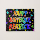 [ Thumbnail: "Derrick" First Name, Fun "Happy Birthday" Jigsaw Puzzle ]