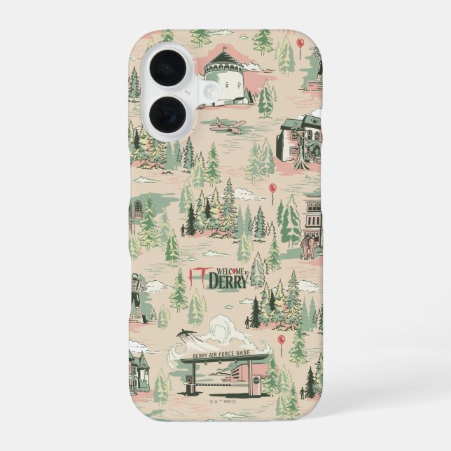 Derry Locations Pattern Iphone Case (Back)