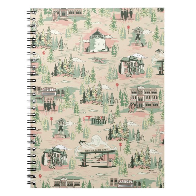 Derry Locations Pattern Notebook (Front)