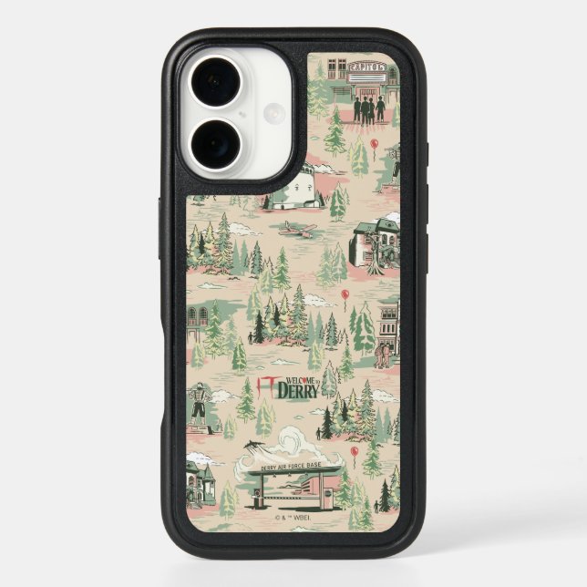 Derry Locations Pattern Otterbox iPhone Case (Back)