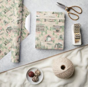 Derry Locations Pattern Wrapping Paper