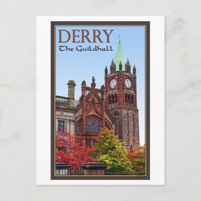 Derry - The Guildhall Postcard (Front)