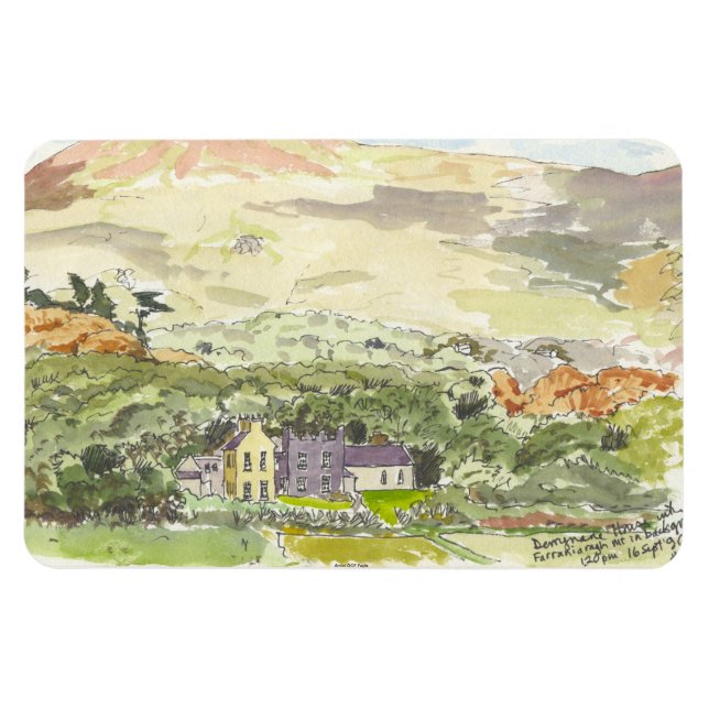 Derrynane House Fridge Magnet (Horizontal)