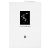 Dervish Line Drawing Calligrapy Style In White (Back)