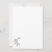 Dervish Line Drawing Calligrapy Style In White (Back)