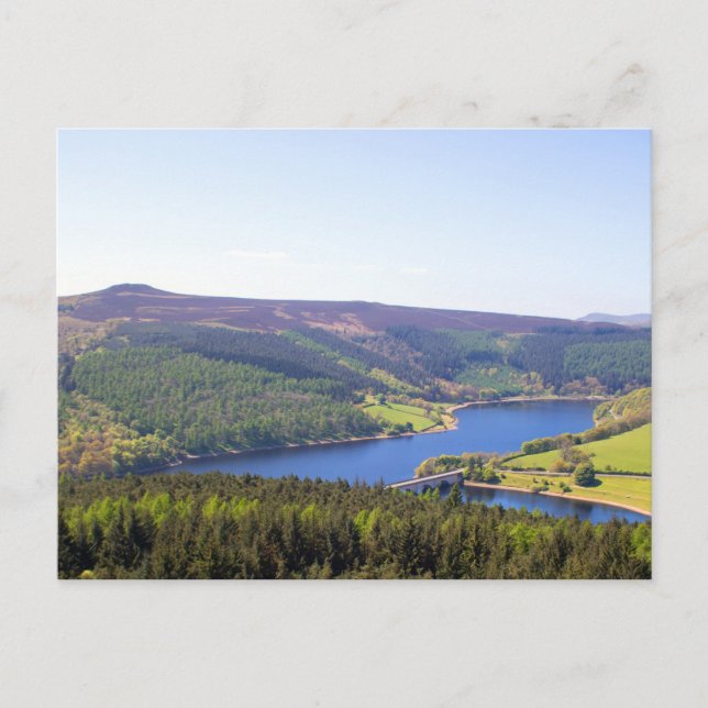 Derwent Reservoir, Derbyshire, England Postcard (Front)