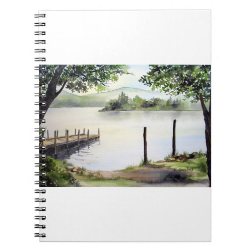 Derwent Water Keswick England Watercolor Painting Notebook
