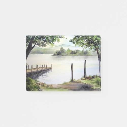 Derwent Water Keswick England Watercolor Painting Post_it Notes