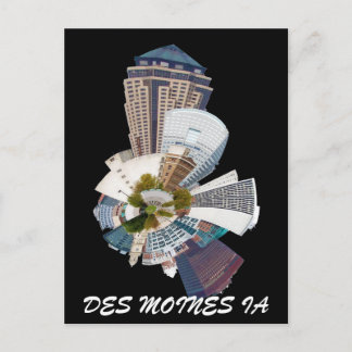 DES MOINES IA POSTCARD