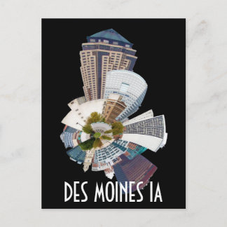 DES MOINES IA POSTCARD