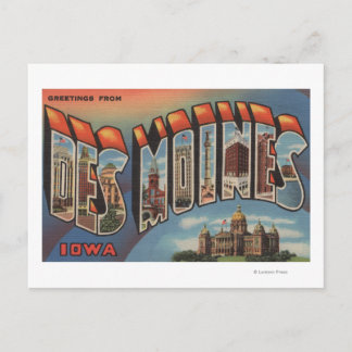 Des Moines, Iowa (Capital Building) Postcard