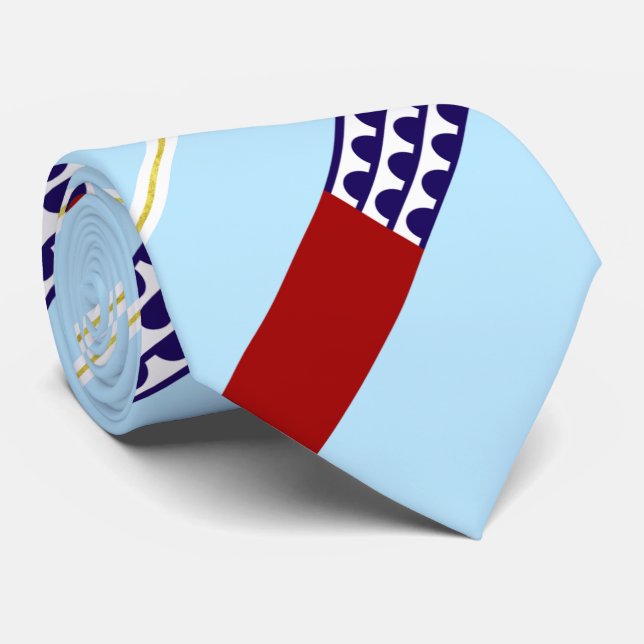Des Moines (Iowa) city flag Neck Tie (Rolled)