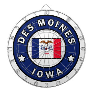 Des Moines Iowa Dart Board