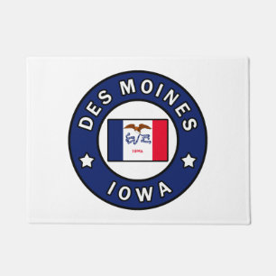 Des Moines Iowa Doormat