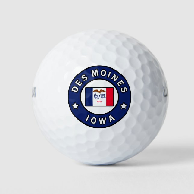 Des Moines Iowa Golf Balls (Front)