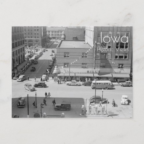 Des Moines Iowa in 1940 Postcard