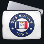 Des Moines Iowa Laptop Sleeve<br><div class="desc">Des Moines Iowa</div>