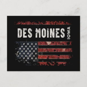 Des Moines Iowa Postcard