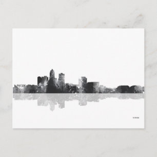 DES MOINES, IOWA SKYLINE POSTCARD