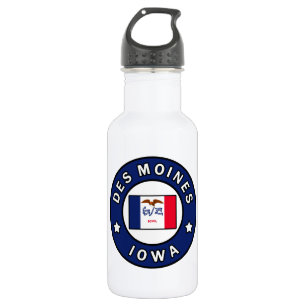 Des Moines Iowa Stainless Steel Water Bottle